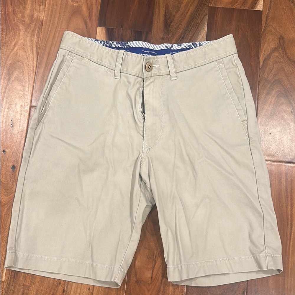 Men’s Tommy Bahama Tan Flat Front Shorts